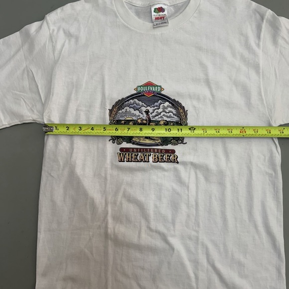 Lot of 3 Boulevard Brewing Co Unfiltered Wheat Beer Shirts Size M White Vintage - Picture 5 of 6